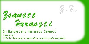 zsanett haraszti business card